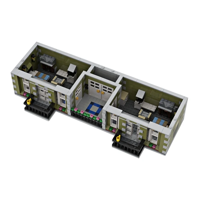Фото Изготовленный новый MOC-121313 Парижский сад, совместимый с отелем 10243, модульные строительные блоки, кирпичи, головоломки, игрушки «сделай сам», подарки на день рождения для мальчиков №5