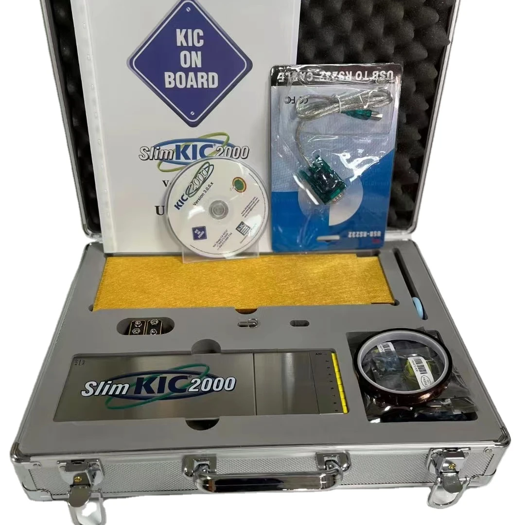 Высококачественный 9-канальный тонкий термопрофиль kic 2000 SMT для духовки kic2000