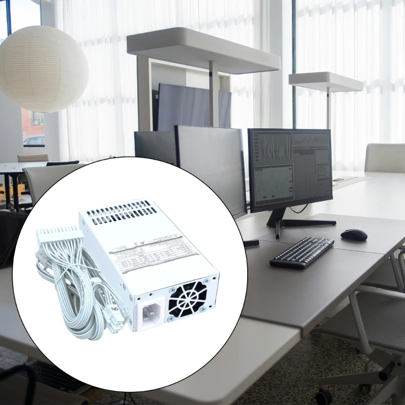 Малый металлический блок питания 400 Вт высотой 1U для настольных серверов