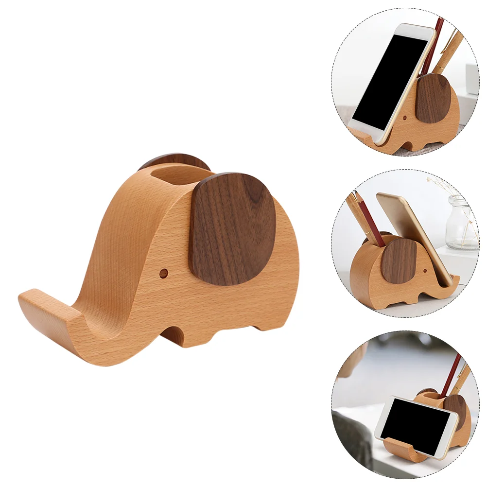 

Holderpen Desk Elephant Cupadorable Stand Stationery Wood Bracket Stationary Woven Decor Desktop Wooden Basket Ornament