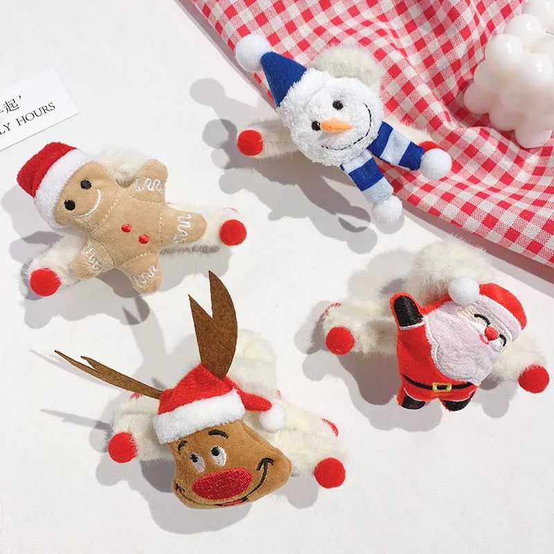 

Заколки-крабы для волос в рождественском стиле