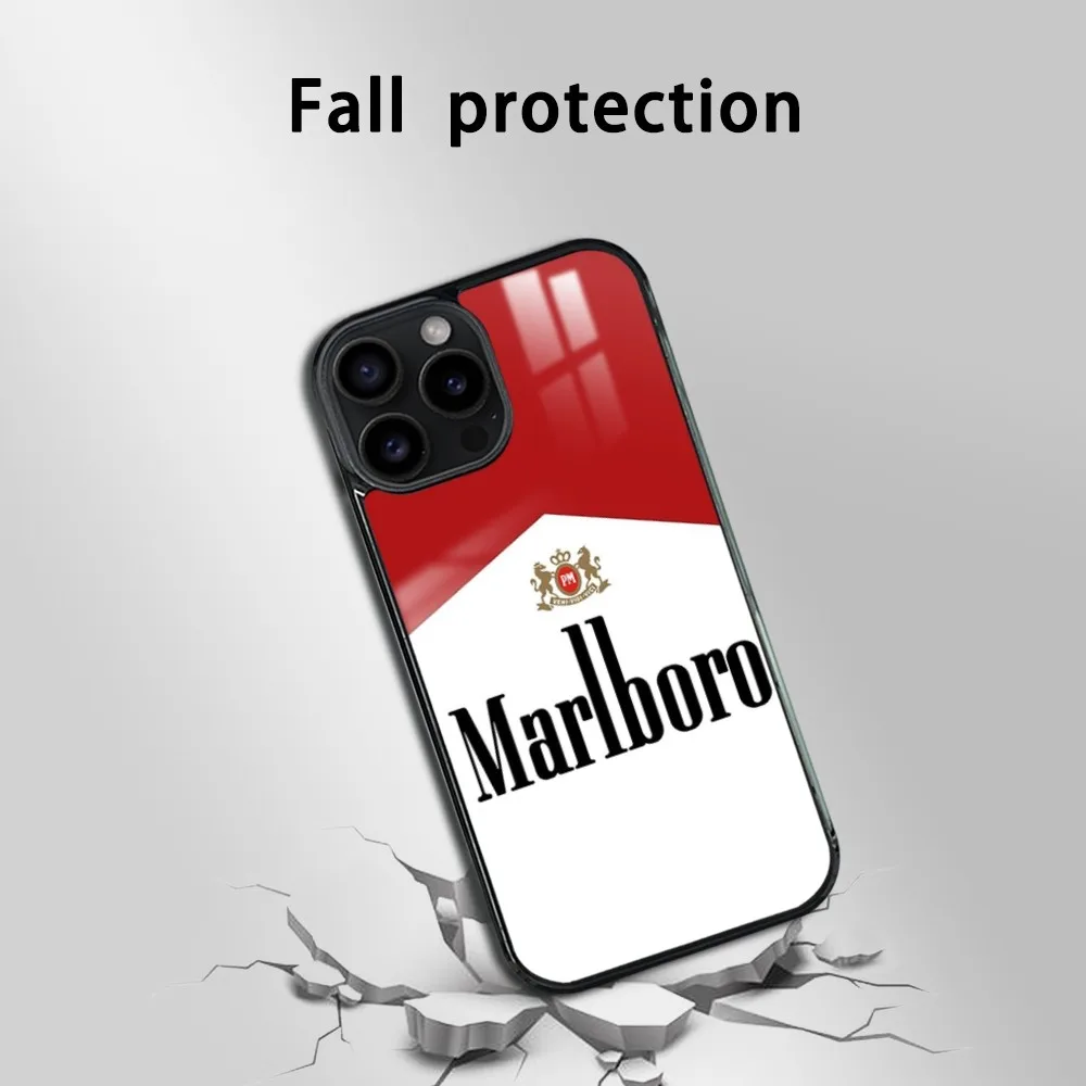 Чехол для телефона Cigarette-M-MarlboroEs-S iPhone 16 15 14 13 12 11 Pro Max Plus Mini Magsafe Mirror беспроводной