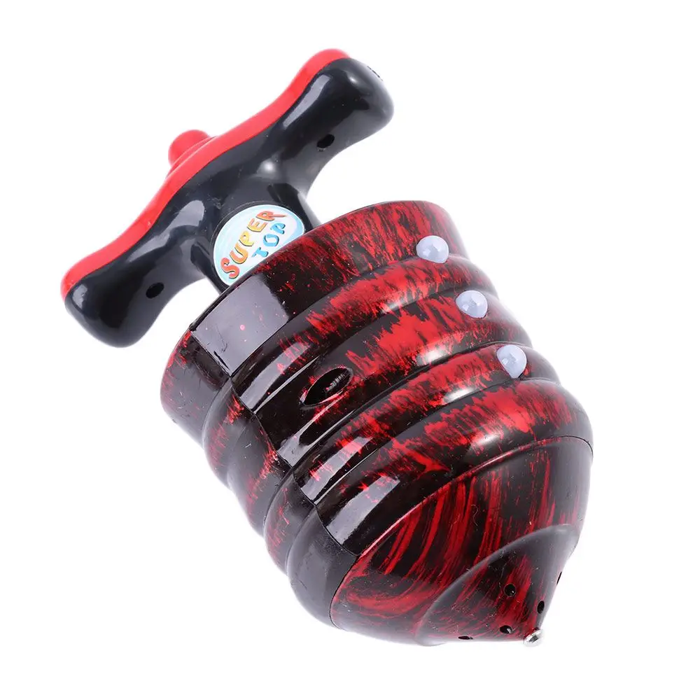 

Toys Colorful Laser Line Gyro Sound Toy Flash LED Light Music Gyroscope Spinning Gyro Music Gyro Imitation Wood Gyro