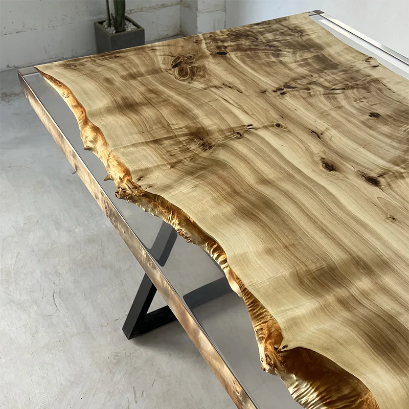 Поставки производителя стол из цельного дерева орех дождь тополь эпоксидная