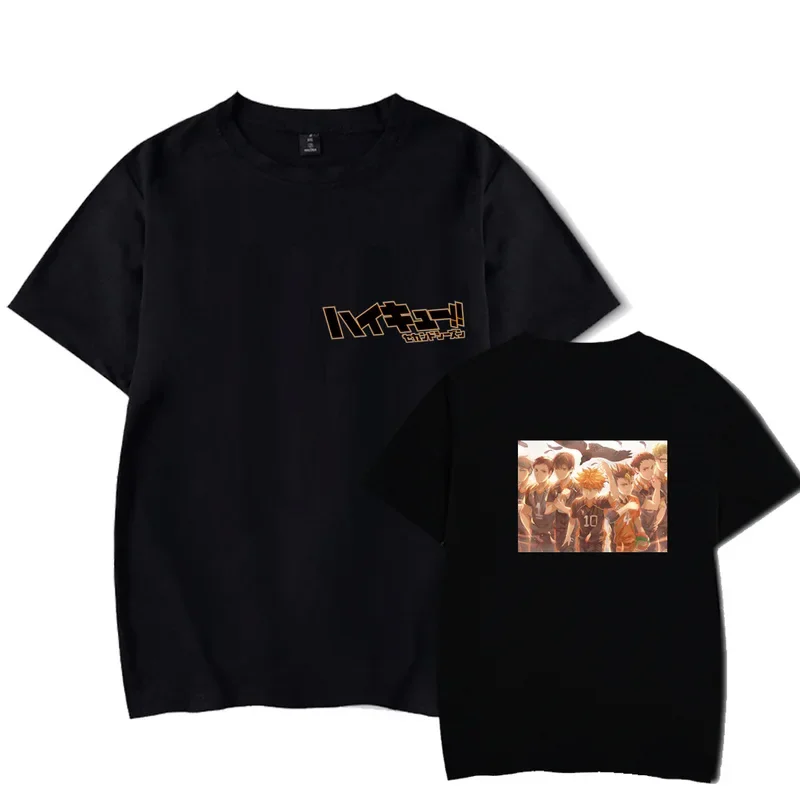 Аниме футболка Haikyuu Косплей Kuroo Bokuto Oya манга Shoyo волейбол смешная с коротким