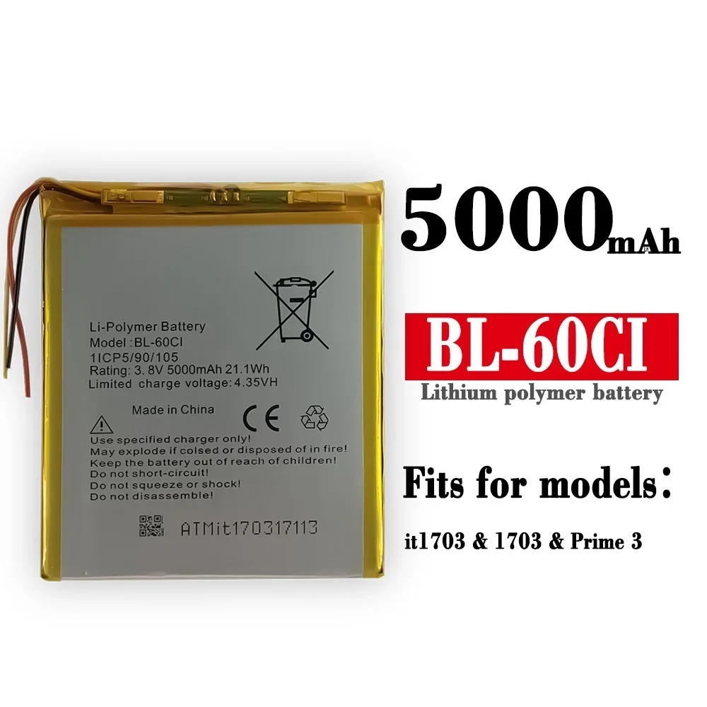 

Suitable for I tel 1703 mobile phone BL-60CI built-in battery brand new large capacity built-in board