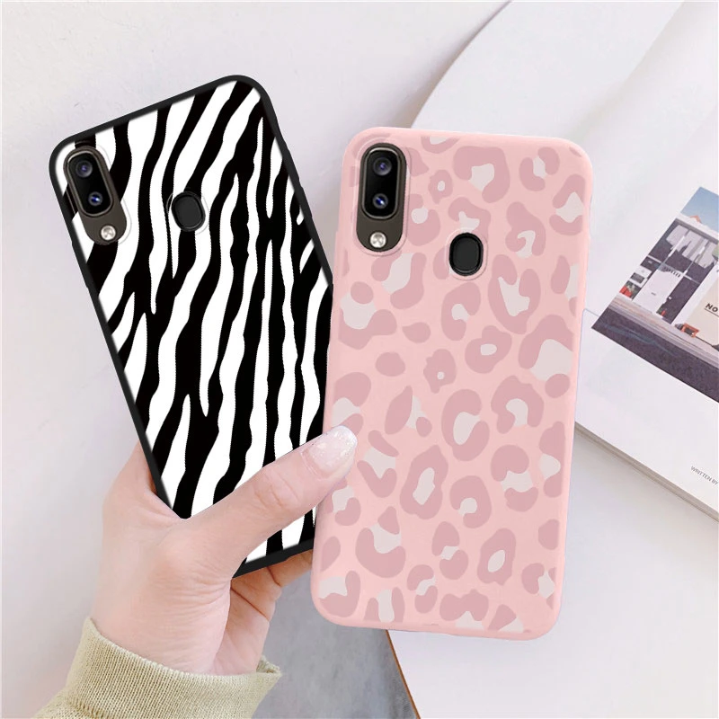 Чехол для Samsung Galaxy A30 A20 мягкий чехол из ТПУ с милым рисунком кошки медведя цветка
