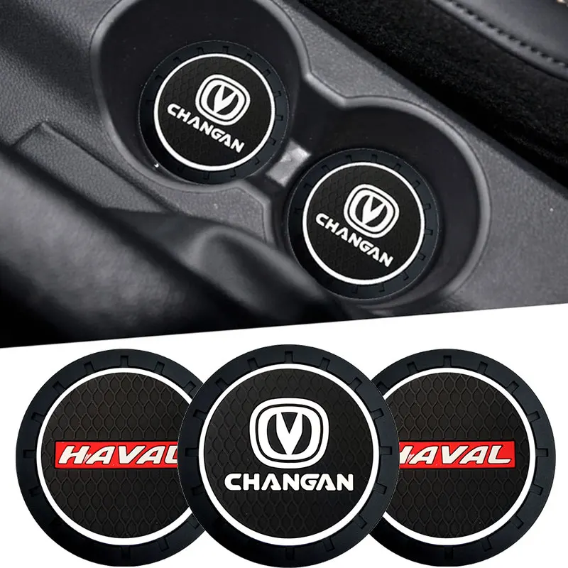 

New 1PC Car Coaster Slot Non-Slip Pad Water Cup Holder Mat for Skoda Octavia 2 3 Fabia Superb Kodiaq Karoq Rapid Kamiq Part