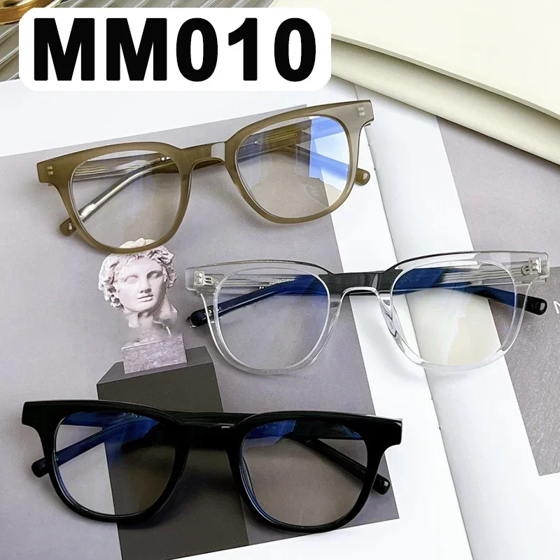 

MM010 GENTLE YUUMI Glasses For Men Women Optical Lenses Eyeglass Frames Eyewear Transparent Blue Anti Light Luxury Brand Monst