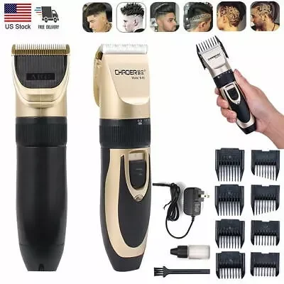 

Новый триммер, Профессиональная Беспроводная Машинка для стрижки волос с нулевым следом, Аккумуляторный Набор для стрижки, звуковая бытова...