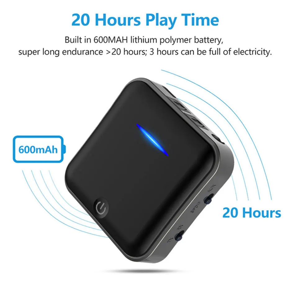 Передатчик Bluetooth 5.0 CSR8675 музыкальный ресивер APTX HD LL Bt USB адаптер для штекера 3 5 мм