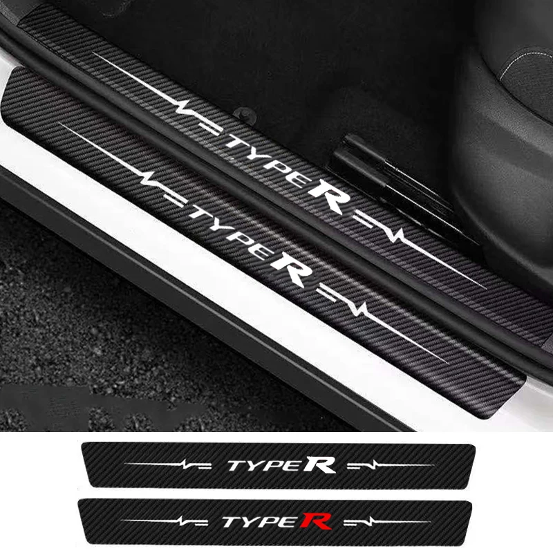 Автомобильный Стайлинг пороговой лист для Honda ТИП R значок автомобильный порог