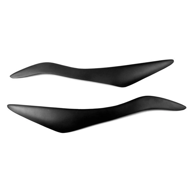 

1Set Black Car Head Light Lamp Eyebrows Cover Headlight Lips Brows Sticker Lamp Eyebrows Fit For Ford Focus MK3 2012-2014