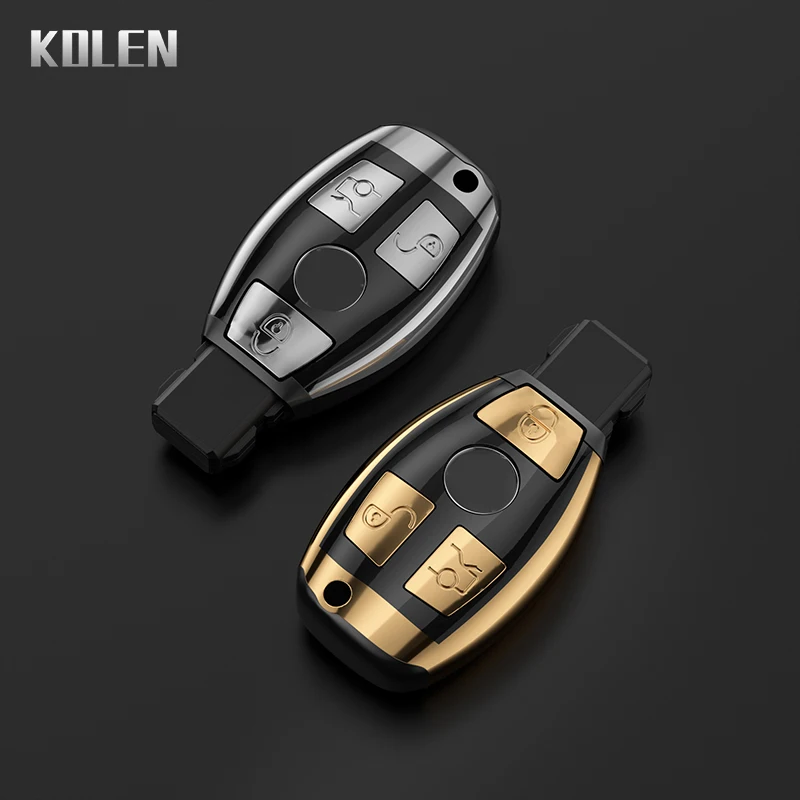 ABS автомобильный брелок чехол для ключа Mercedes Benz A B C E S Class W204 W205 W212 W213 W176 W177 W222 GLC CLA GLA