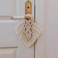 macrame door handle wall hanging swing rope decorative colored boho home decor party supplies baby shower room decor aesthetic
