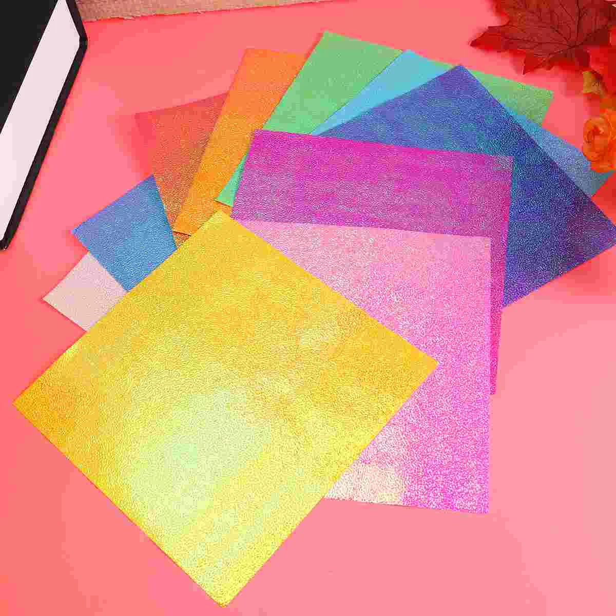 

50 Pcs Origami Beginners Crafts Adults Mini Crib Sheet Star Paper Fortune Teller Oragami Set Kids Color Glitter