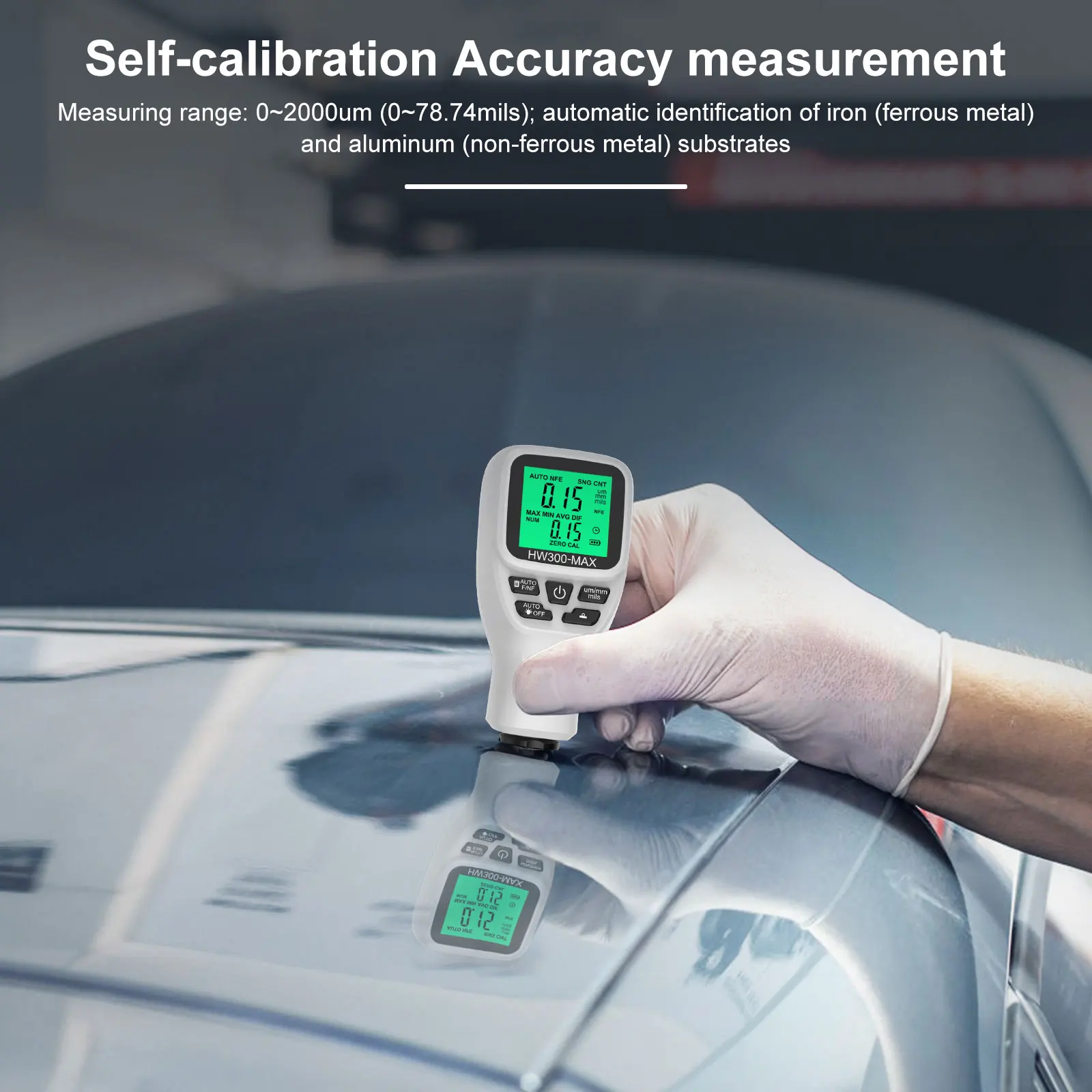 Профессиональный Автоматический Толщиномер 0-мк Для Измерения Пленки Покрытия