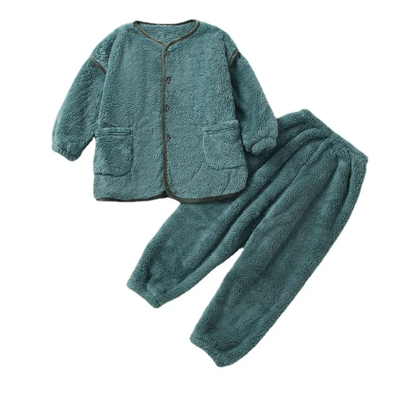 

Boys Girls Pajamas Suits Mother Daughter Winter Sets Clothes Baby Sleepwear Dad and Son Flannel Homewear Family Matching Outfits