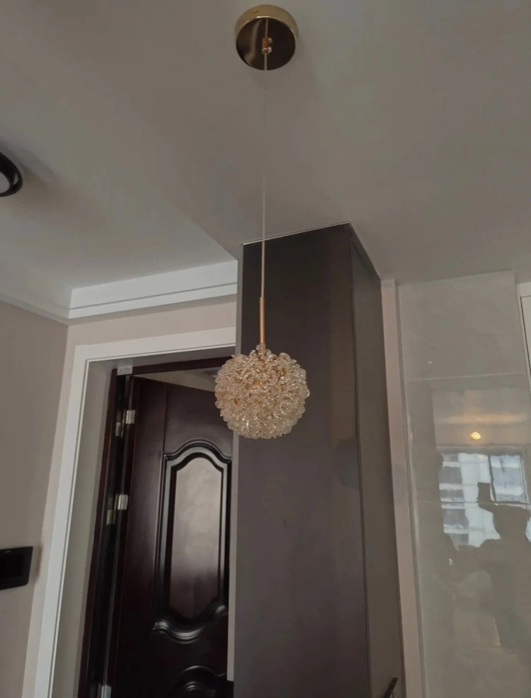 Прикроватная маленькая люстра для спальни теплый романтический