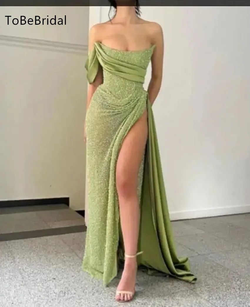 Роскошные вечерние платья со сверкающими блестками по индивидуальному заказу