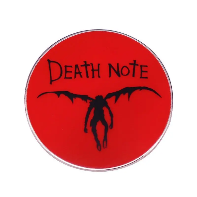 

Death's Notebook Horror Mystery Works Television Brooches Badge for Bag Lapel Pin Buckle Jewelry Gift For Friends
