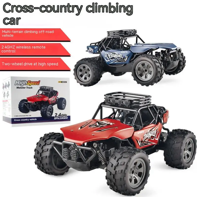 

Children's Alloy Four-way 2.4g Wireless Remote Control Off-road Climbing Car 1:18 Usb Charging Boy Toy Car