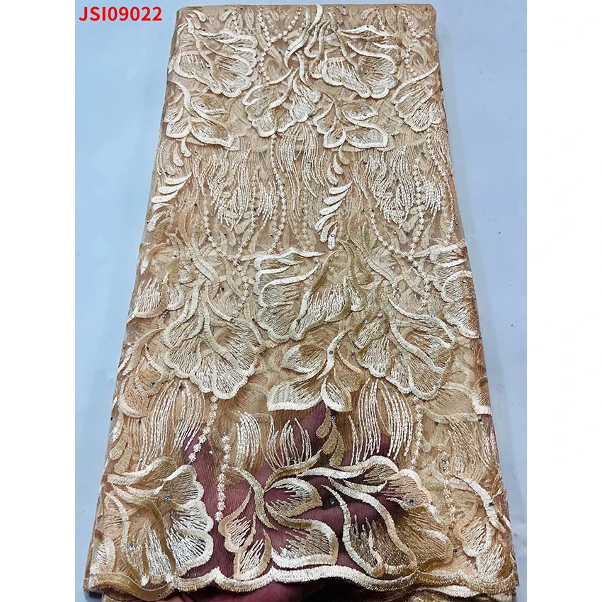 Синяя Стрекоза Стиль Анкара бисер кружевные ткани большая акция африканская