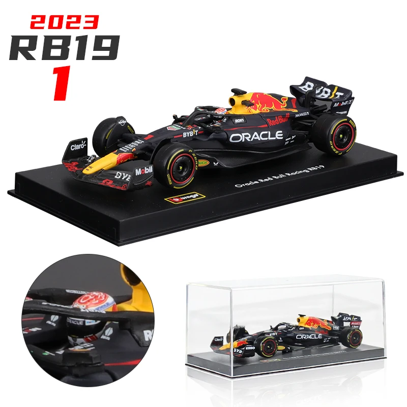 

Bburago 1:43 2023 Red Bull RB19 1#33#11# Driver Helmet F1 Champion Formula Car Mercedes 44#Static Diecast Model Toy Gift