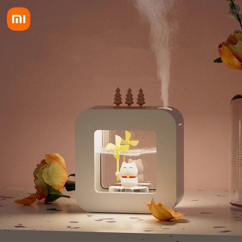 Xiaomi-humidificador eléctrico portátil para aromaterapia, difusor de aceites aromáticos con USB, 450ml, luz LED, inalámbrico, bonito regalo para mascotas