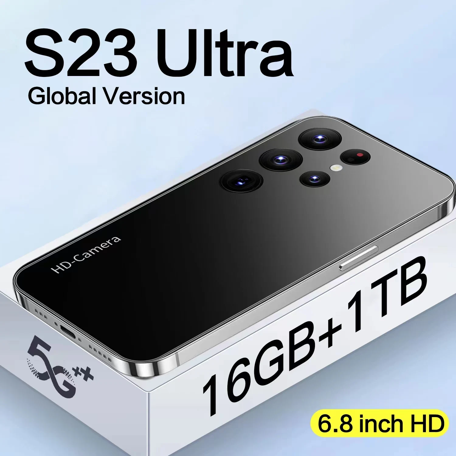 

Смартфон S23 Ultra, 6,8 дюйма, идентификация по лицу, 6800 мАч