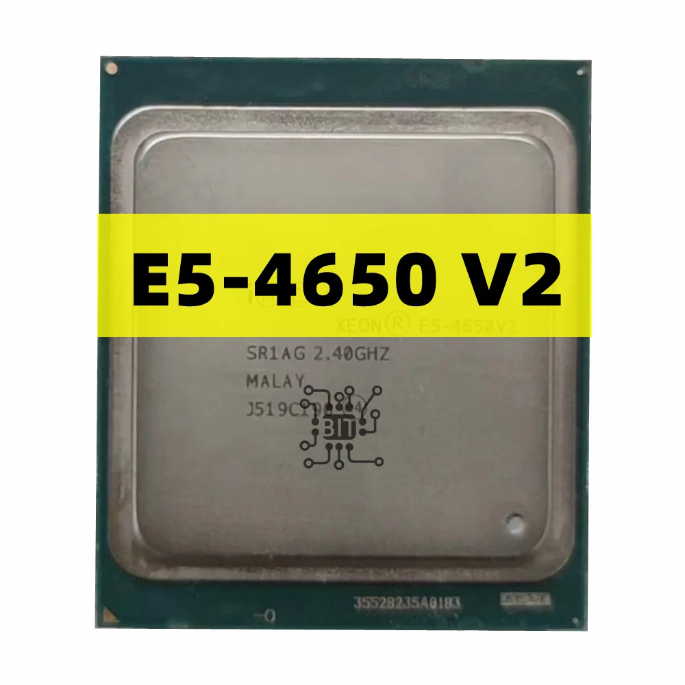 

Used Xeon cpu E5 4650V2 2.4GHZ 10Cores 25MB SmartCache E5 4650 V2 FCLGA2011 95W free shipping E5-4650V2
