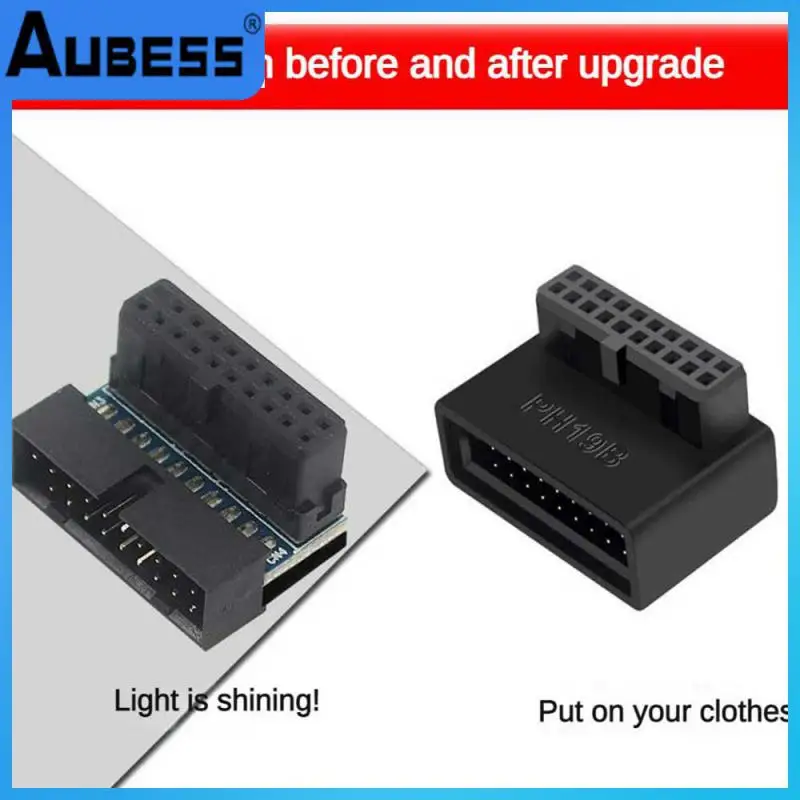 

Lossless Transmission Motherboard Connector 90 Degrees Motherboard Adapter Computer Motherboard 19pin Computer Adapter Extension