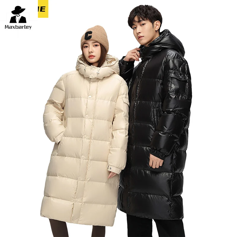 Зимний пуховик мужская высококачественная модная утолщенная куртка с капюшоном