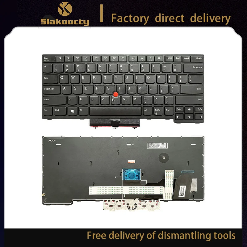 

Siakoocty New for lenovo IBM Thinkpad L14,L14 gen 1,Series laptop US keyboard non-backlit
