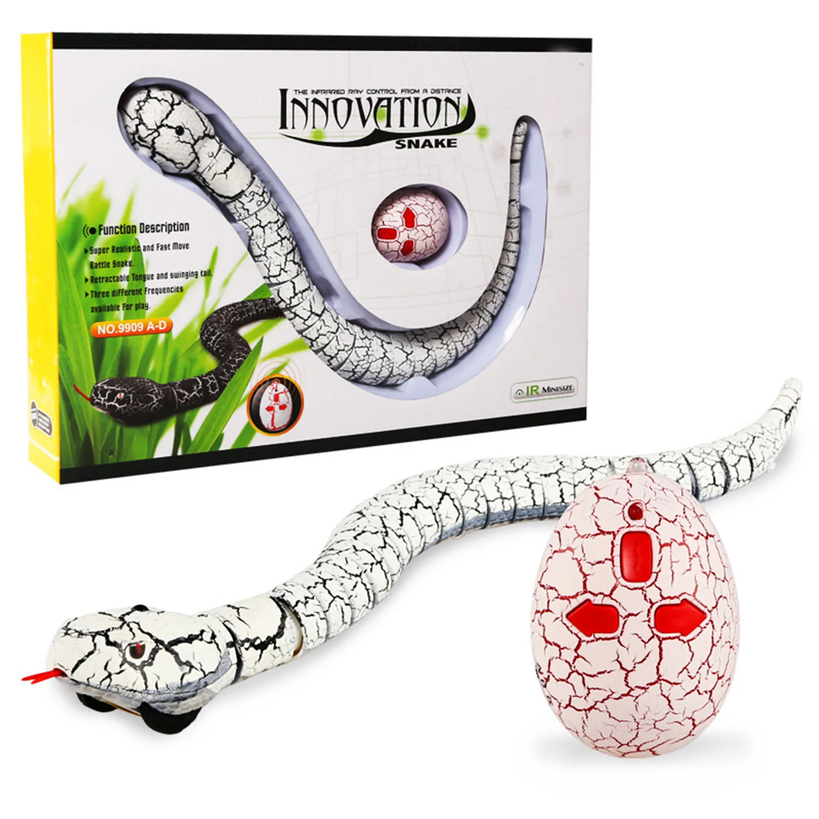 

Rattle Snake Toy Realistic Rechargeable Rattlesnake With Remote Control Horror Tricky Desktop Party Game