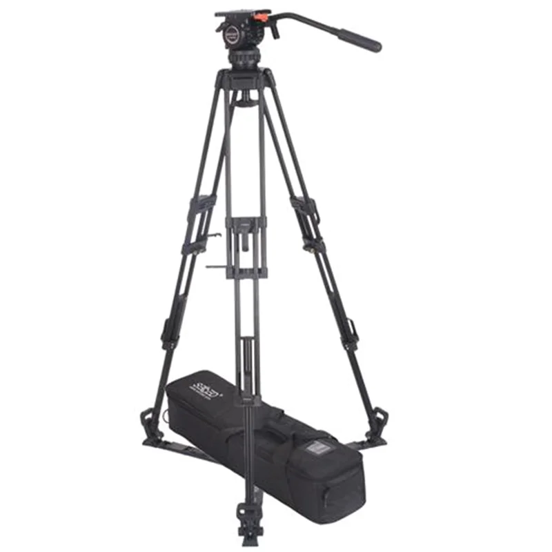 

Camera Accessories Secced Reach Plus 1 Broadcast CCTV Professional Aluminum Video Camera Tripod 6.9KG Payload