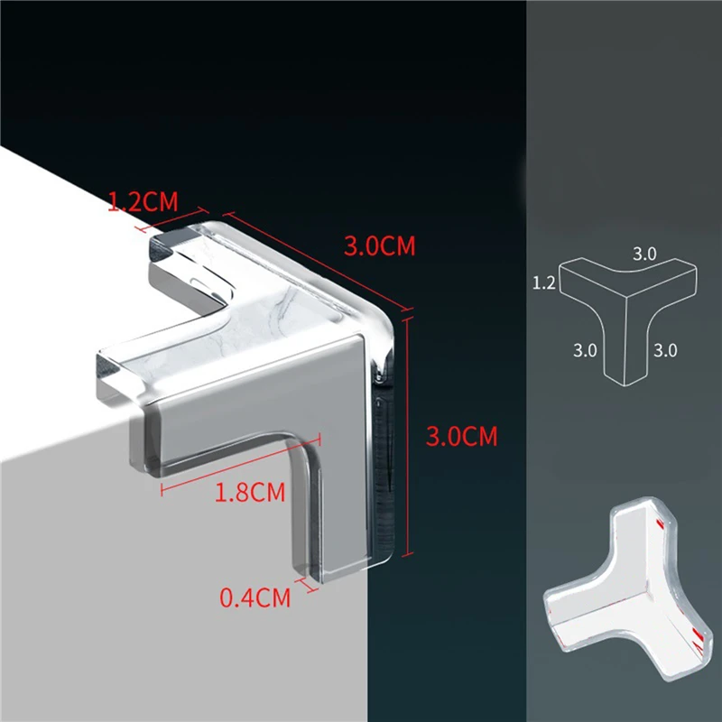 

4/8/16PCS Child Baby Safety Silicone Protector Table Corner Edge Protection Cover Children Anticollision Edge & Guards For Kid