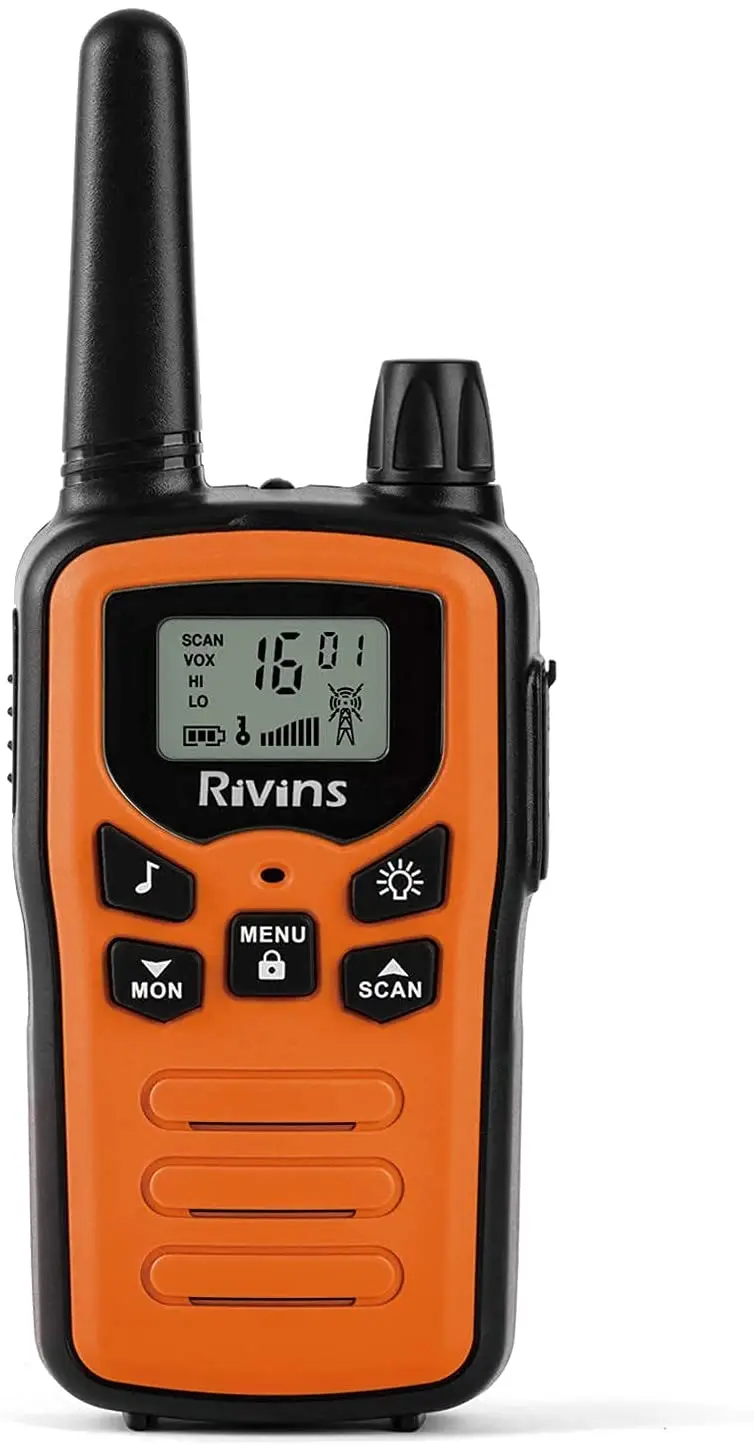 Walkie Talkies for Adults 2 Pack 2-Way Radios 22 Channel with VOX Scan LCD Display and LED Flashlight Ideal for Biking Hiking