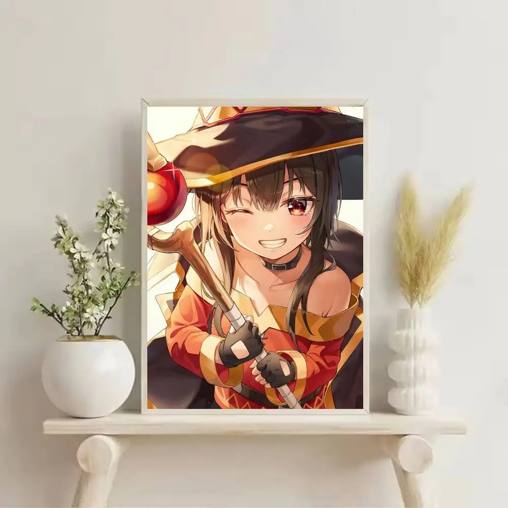 Постер M-Megumin, HD качество, настенный декор, ретро-постеры для дома, декор стен комнаты, самоклеящийся (art.: 3920db4b37dfd) - 3920db4b37dfd