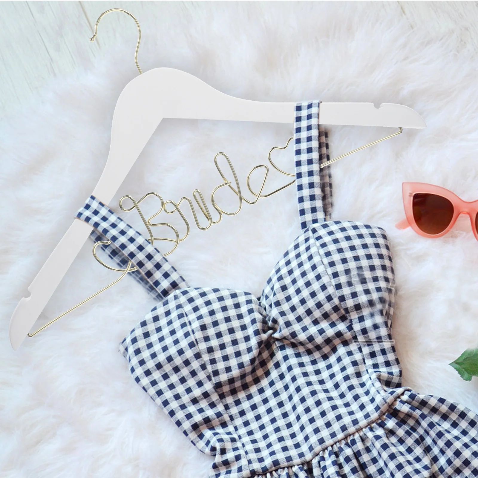 Свадебная вешалка одежда Вешалки для юбок Платье невесты Деревянная проволока