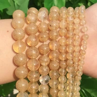 natural stone citrines quartz loose beads 15strand 4681012mm pick size loose beads for jewelry making accessories diy