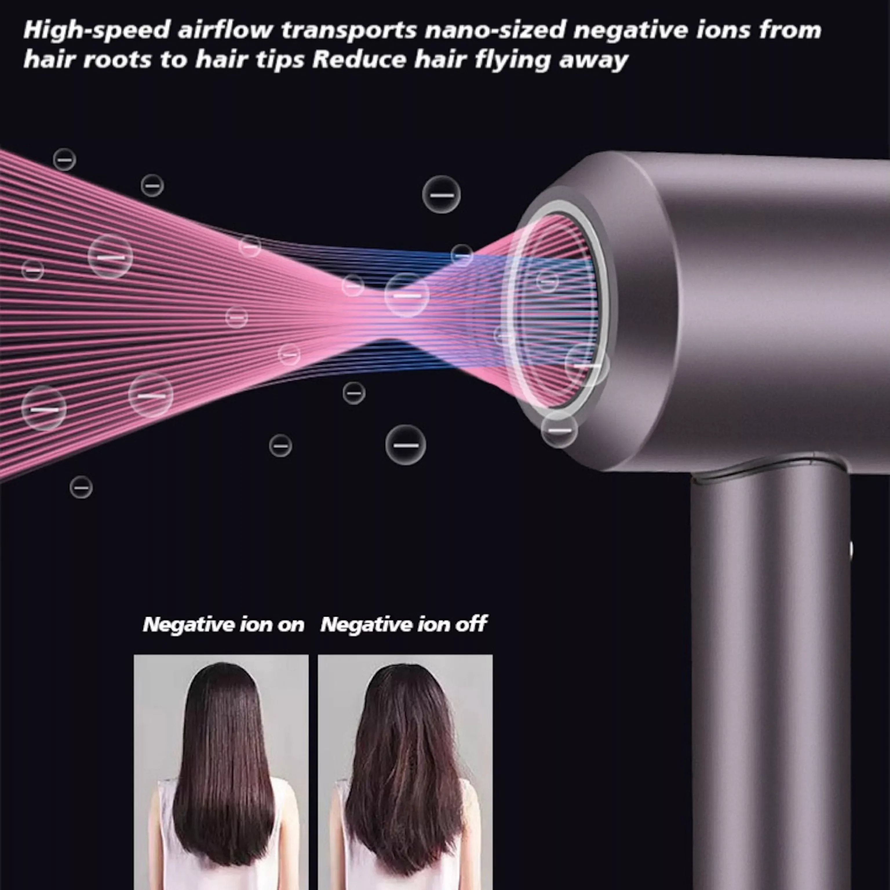 

Фен для волос с функцией регулировки температуры для салона