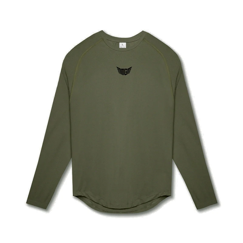 Мужские топы с длинным рукавом удобная облегающая футболка для бега баскетбола