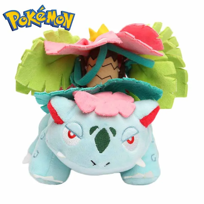 

15cm TAKARA TOMY Pokemon Super Venusaur Plush Stuffed Toy Kawaii Seed Pokémon Decor Cartoon Anime Plush Pillow Doll Gift for Kid