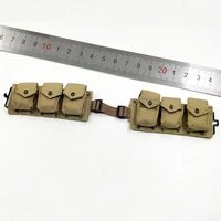 hot sale 16th al100027 us army military soldier machine gun ammunition pack bags belt model for doll action collectable
