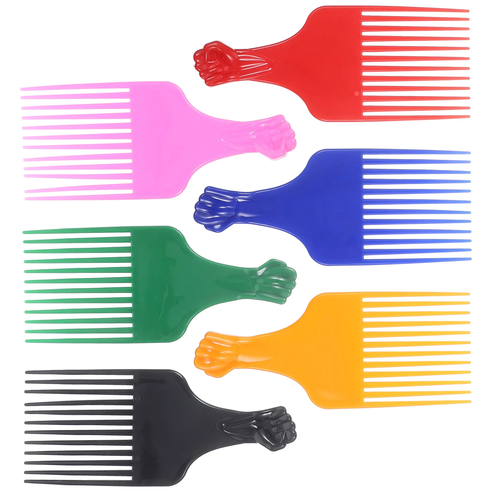 

6 Pcs Fork Comb Beard Combs Men Pick Hair Lift Wide Flat Long Tooth Tool Styling Accessories Plastic Pp Women Man