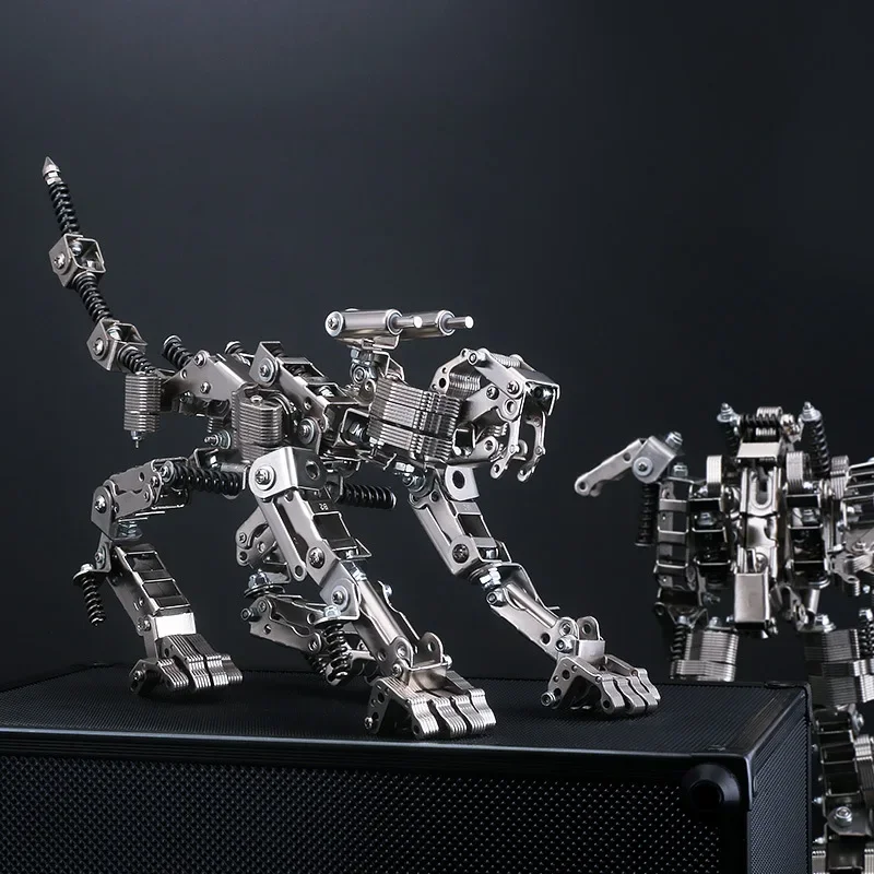 439 шт. DIY металлическая сборка с длинными зубьями модель льва комплект