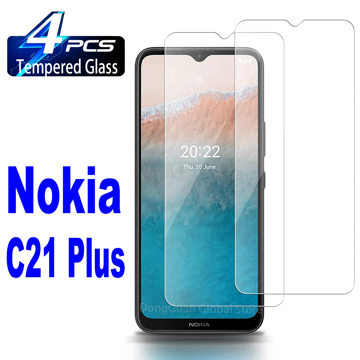

4Pcs HD Tempered Glass For Nokia C21 Plus C10 C11 C21 G21 G60 G200 X30 3.2 3.4 4.2 5.3 5.4 6.2 7.2 8.3 Screen Protector Glass