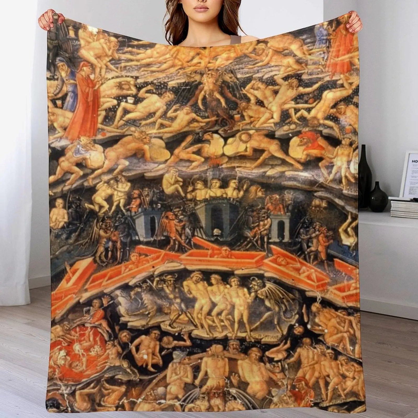 HD Инферно от божьей комедии Bartolomeo di Fruosino одеяло высокого разрешения роскошные