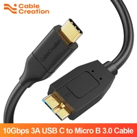 cablecreation usb type c to micro b usb3 0 cable 10gbps fast data external hard drive disk otg cable for macbook pro air seagate